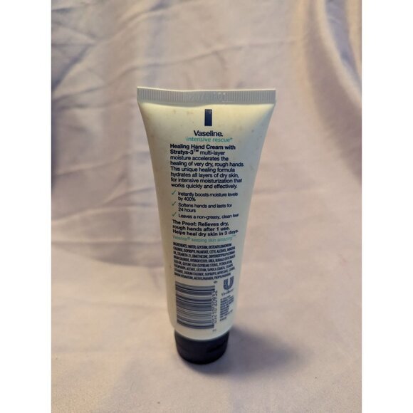 Vaseline Intensive Rescue Healing Hand Cream Fragrance Free For Dry & Rough Skin - Picture 2 of 2